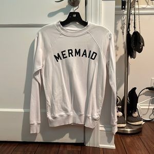 Forever 21 Mermaid White Pull Over